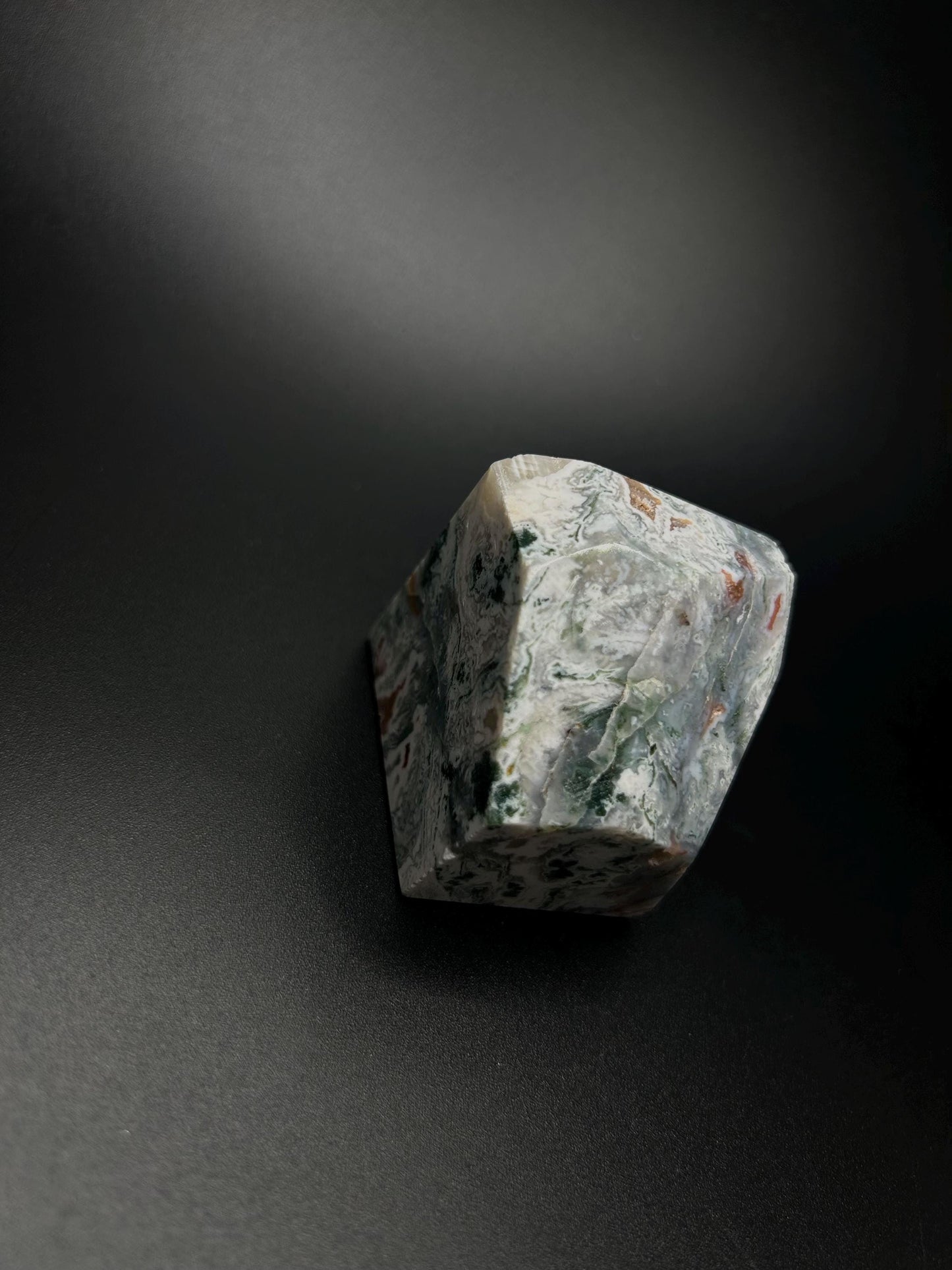 Crystal Healing, Moss Agate Raw Natural Crystal, Heart Chakra Healing Stone for Self Love, Energy Cleansing, Emotion