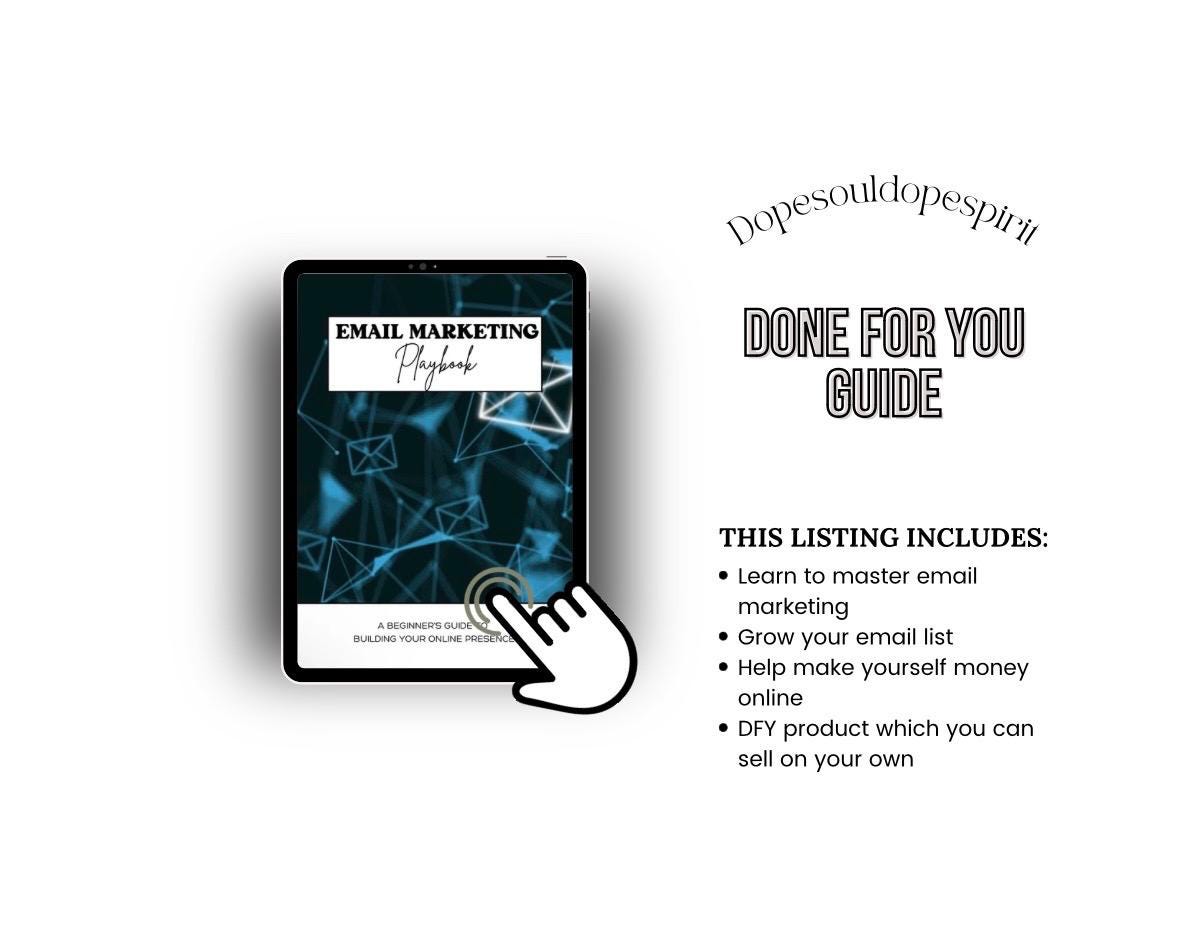 Email Marketing Guide for Beginners PLR | Grow Your Email List & Make Sales Online | MRR Resell Digital Product