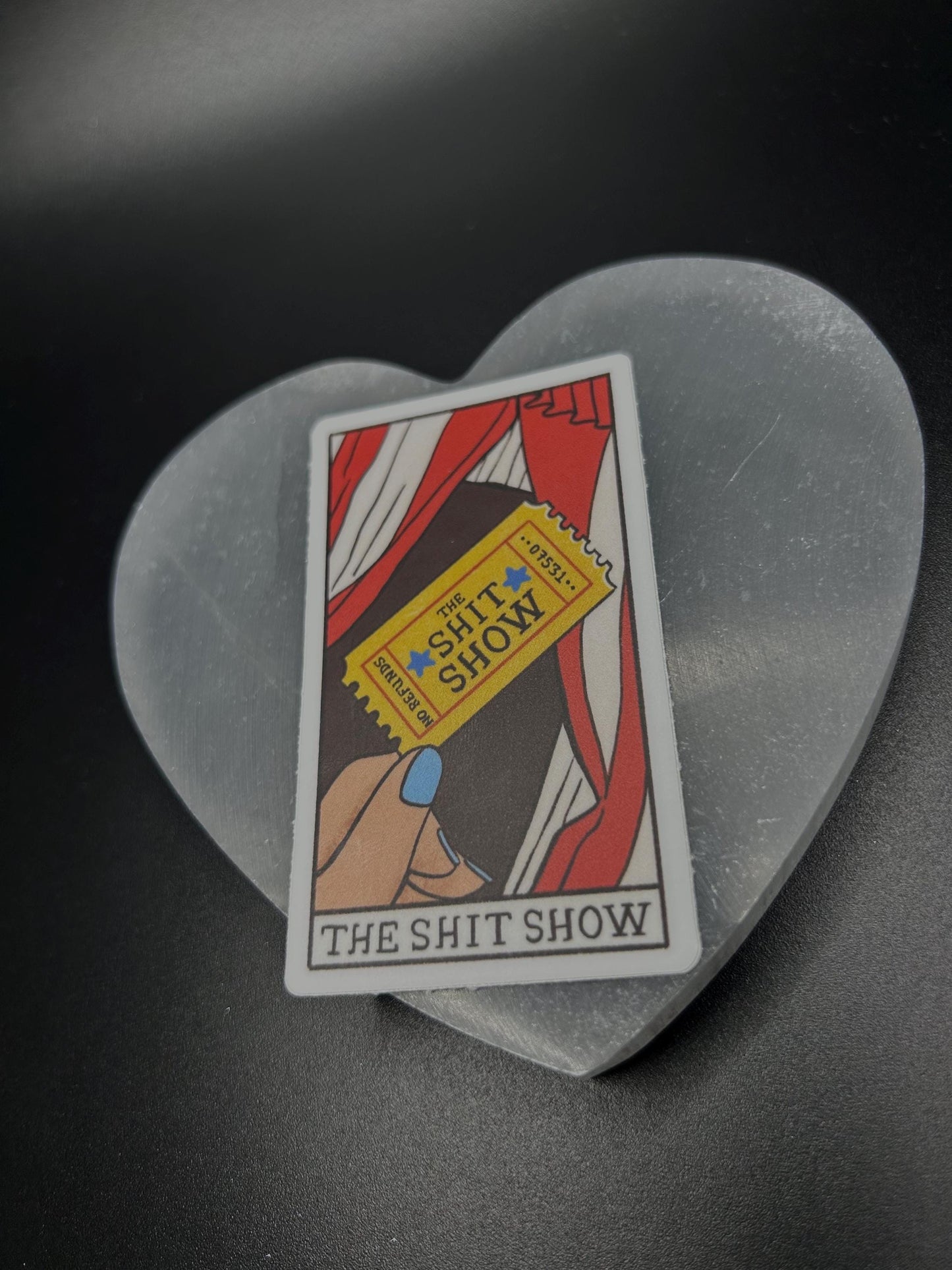 The Shit Show Sticker, Funny Waterproof Vinyl Sticker, Sarcastic Humor Decal for Laptop, Water Bottle, Journal, Car, Gift Idea