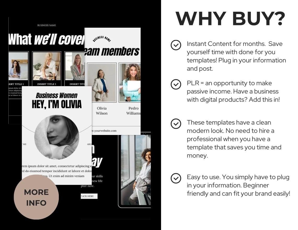 200 Matching Instagram Story & Post Templates, Canva PLR Bundle, Editable Social Media Kit for Coaches, Businesses, Reels