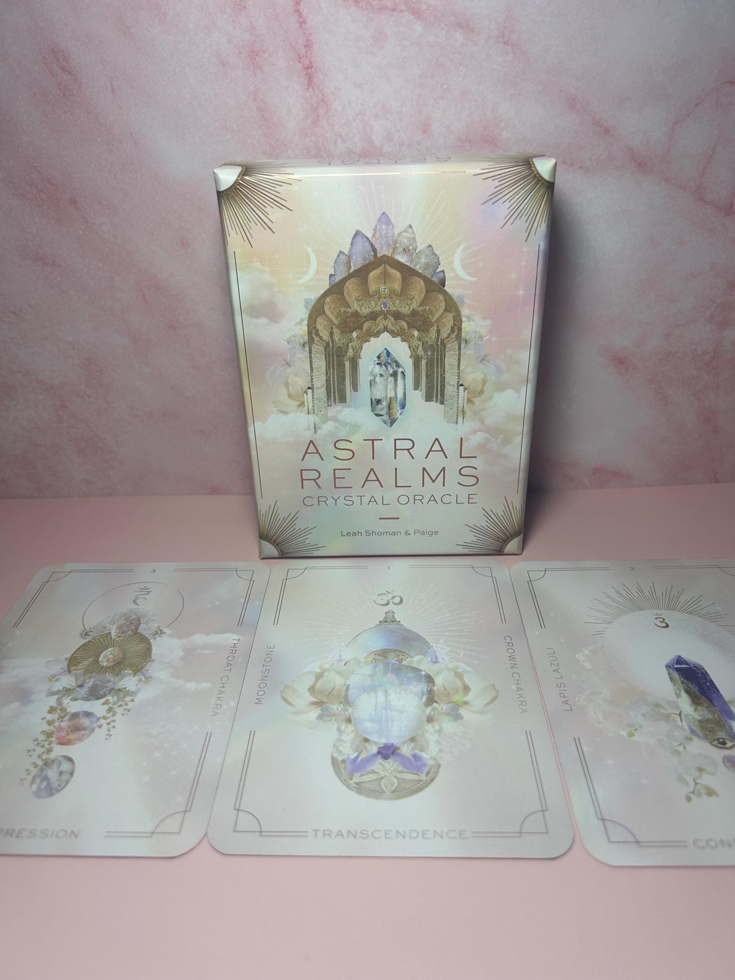 Crystal Astral Realms Oracle Deck, Card Celestial Oracle for Intuition, Healing & Manifestation, Spiritual Guidance Card Deck