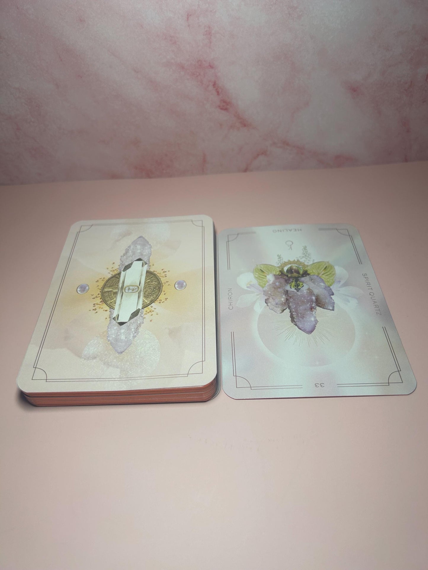Crystal Astral Realms Oracle Deck, Card Celestial Oracle for Intuition, Healing & Manifestation, Spiritual Guidance Card Deck