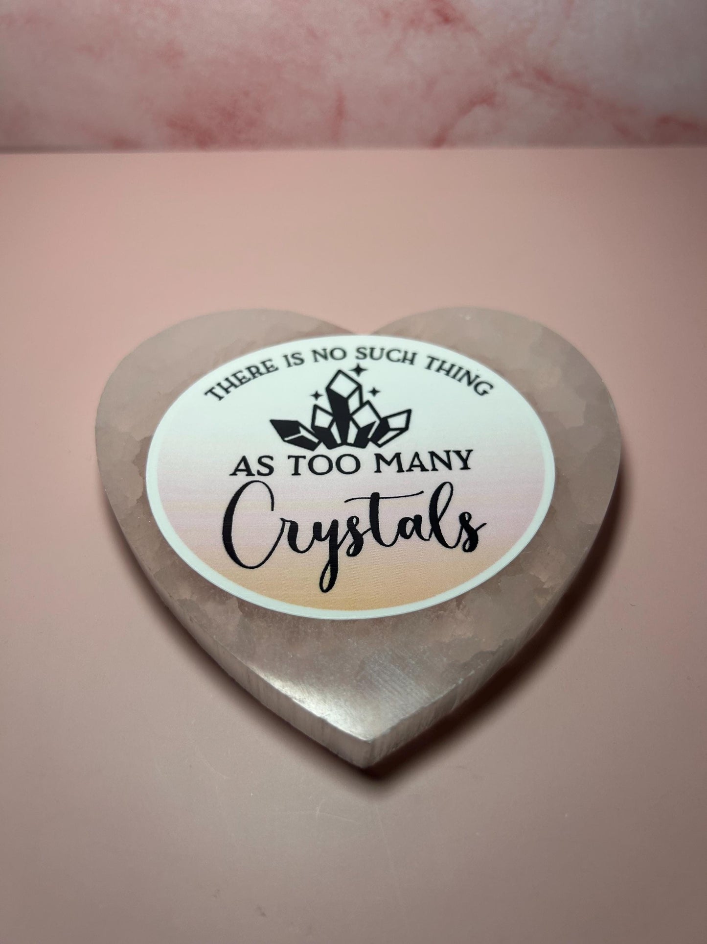 There Is No Such Thing as Too Many Crystals Sticker, Crystal Lover Vinyl Decal, Witchy Aesthetic Gift, Spiritual Crystal Collector Sticker