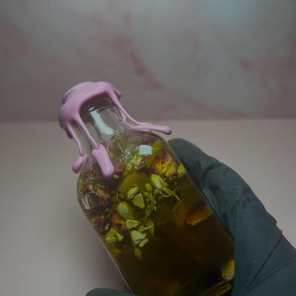 Face Card Activated Honey Jar, Handmade Beauty Inspired Jar, Self Love & Confidence Decor, Spiritual Altar Accessory, Unique Gift