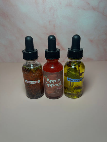 Apple of Your Eye Intention Oil Set Hypnotic, Apple Appeal & Yearn For Me 1 oz Oils, Glamour Magic, Love Drawing, Spiritual Oil Gift Set