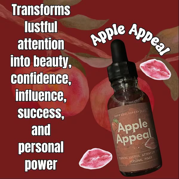 Apple Appeal Intention Oil, Beauty & Confidence Inspired Spiritual Oil, Personal Power Self Love Symbolism, Spiritual Self Care