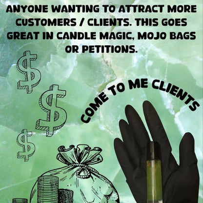 Come To Me Clients Intention Oil, Business Owner Oil, Prosperity & Success, Client Attraction Inspired, Manifestation, 10ML