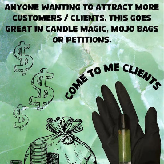 Come To Me Clients Intention Oil, Business Owner Oil, Prosperity & Success, Client Attraction Inspired, Manifestation, 10ML