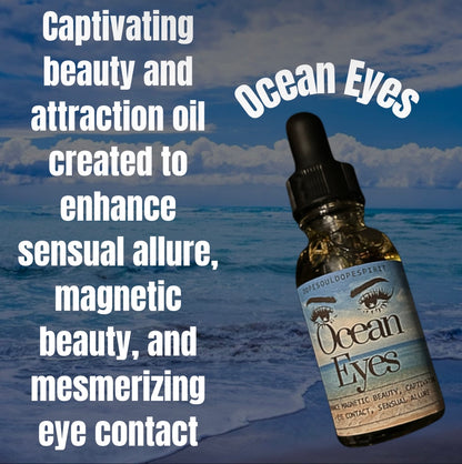 Ocean Eyes Intention Oil, Beauty & Sensuality Spiritual Oil, Glamour Altar Supply