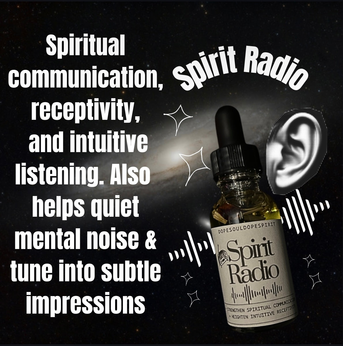 Spirit Radio Spiritual Oil, Handmade Botanical Anointing Oil, Meditation & Altar Supply
