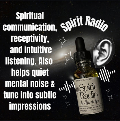 Spirit Radio Spiritual Oil, Handmade Botanical Anointing Oil, Meditation & Altar Supply