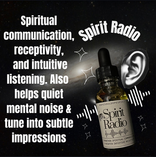 Spirit Radio Spiritual Oil, Handmade Botanical Anointing Oil, Meditation & Altar Supply