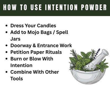Protection Intention Powder, Spiritual Protection & Energy Shielding, Negative Energy Cleansing, Hoodoo Inspired Protection Powder