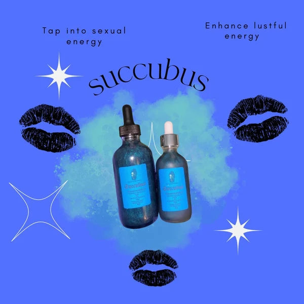 Succubus Inspired Shimmer Perfume Oil, Sensuality & Confidence Body Oil, Lust Inspired Fragrance, Spiritual Self Care