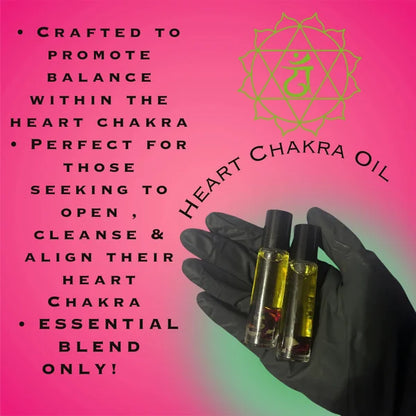 10ml Heart Chakra Intention Oil, Self Love Oil, Heart Chakra Inspired Spiritual Oil, Essential Oil Blend