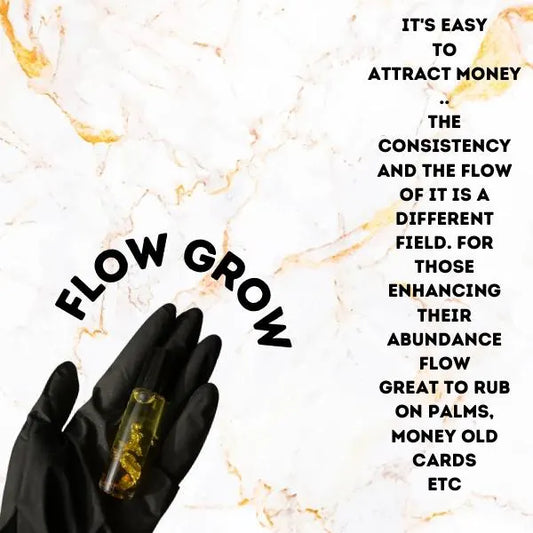 Flow & Grow Intention Oil 10ml, Money and Prosperity Inspired Spiritual Oil, Abundance Intention Oil, Dopesoulmani