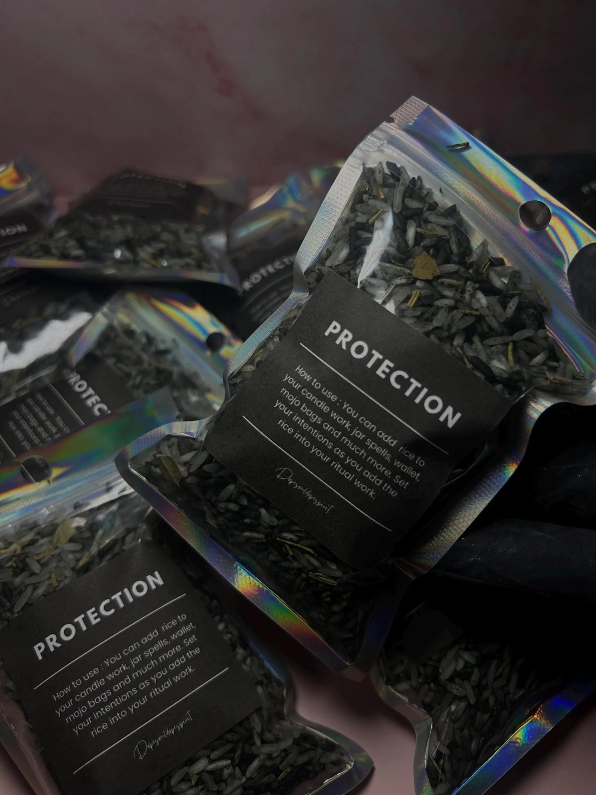 Protection Intention Rice, Spiritual Protection, Energy Cleansing, Black Rice Protection Blend, Hoodoo, Rootwork & Witchcraft Supplies