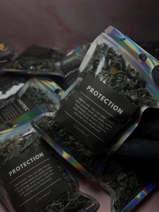 Protection Intention Rice, Spiritual Protection, Energy Cleansing, Black Rice Protection Blend, Hoodoo, Rootwork & Witchcraft Supplies