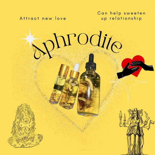 Aphrodite Intention Oil for Love, Beauty, Self Confidence, Goddess Energy, Attraction Oil, Spiritual Anointing Oil