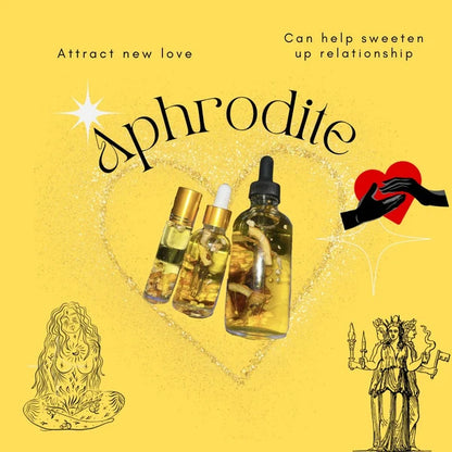 Aphrodite Intention Oil for Love, Beauty, Self Confidence, Goddess Energy, Attraction Oil, Spiritual Anointing Oil