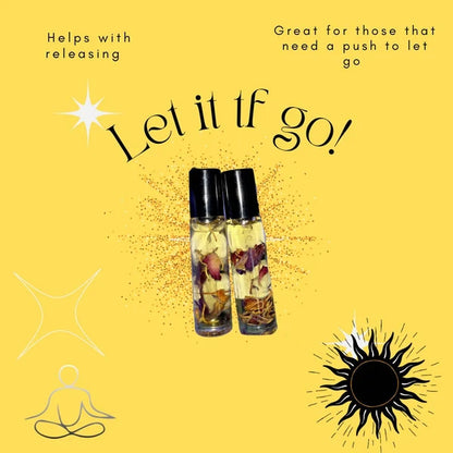 Let It TF Go Body Oil, Letting Go Self Care, Moving On Body Oil, Emotional Wellness Gift, Spiritual Self Care, Handmade Body Oil
