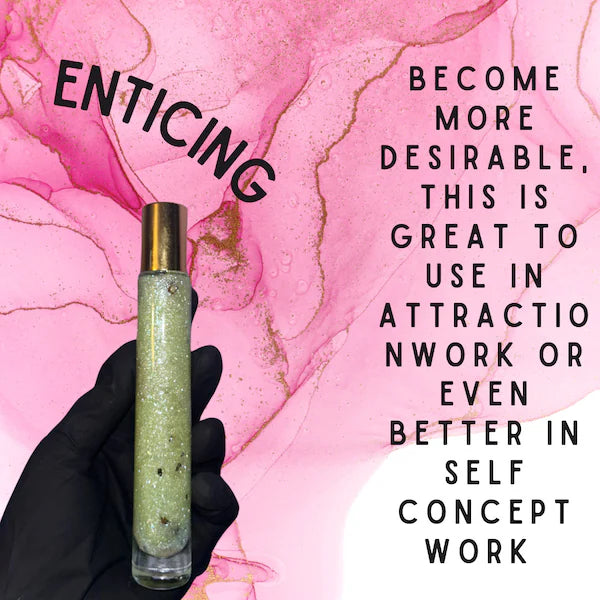 Enticing Intention Oil, Attraction Inspired Oil, Sensuality & Confidence, Personal Magnetism, Feminine Energy, Dopesouldopespirit