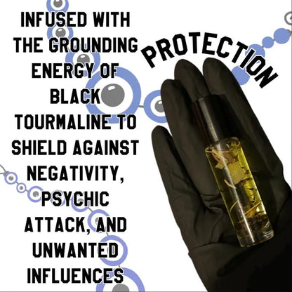 UPDATED Protection Conjure Oil Black Tourmaline Protection Oil for Spiritual Protection, Psychic Attack Defense, Negative Energy Shield