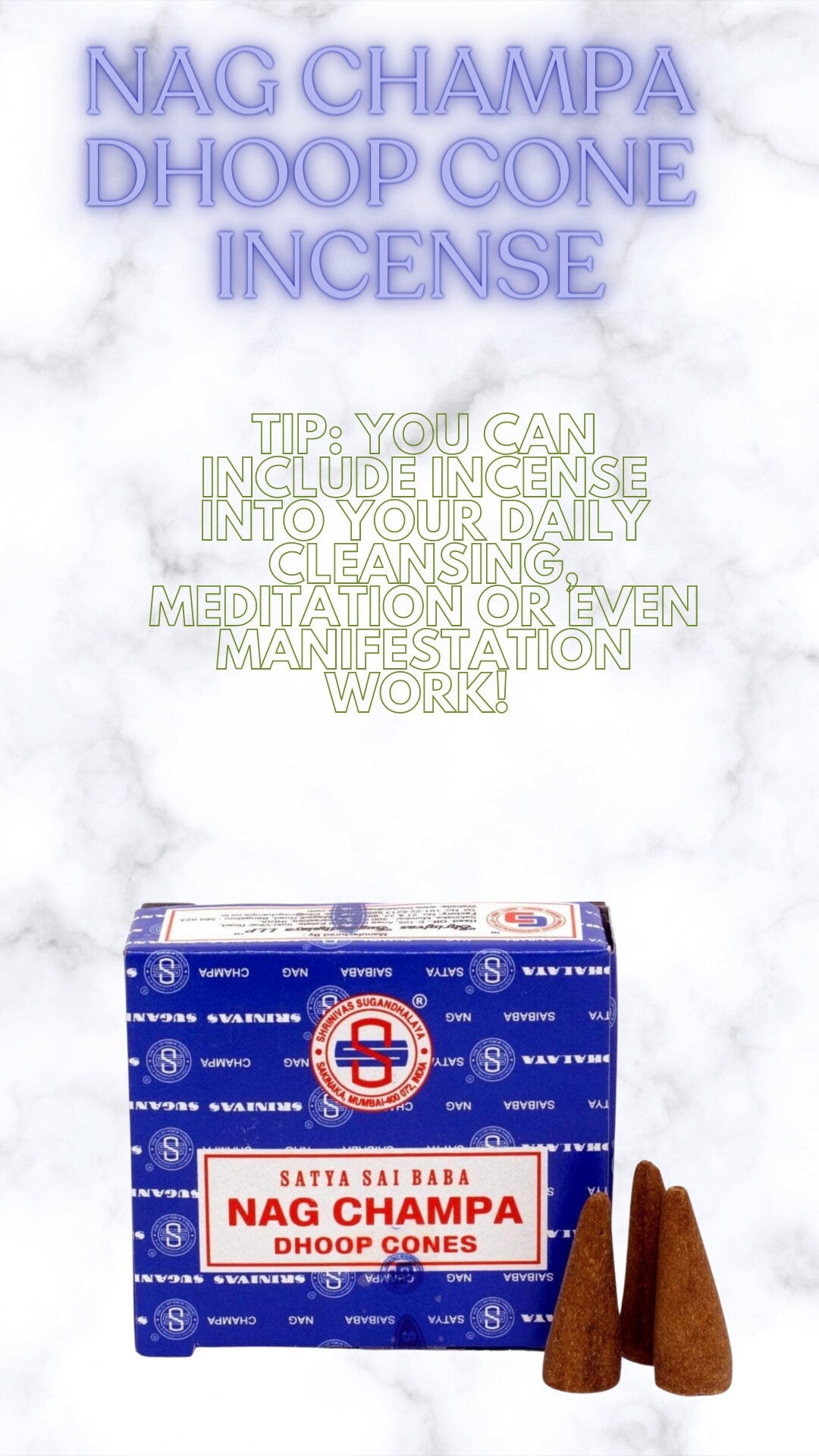 Nag Champa Dhoop Cone Incense