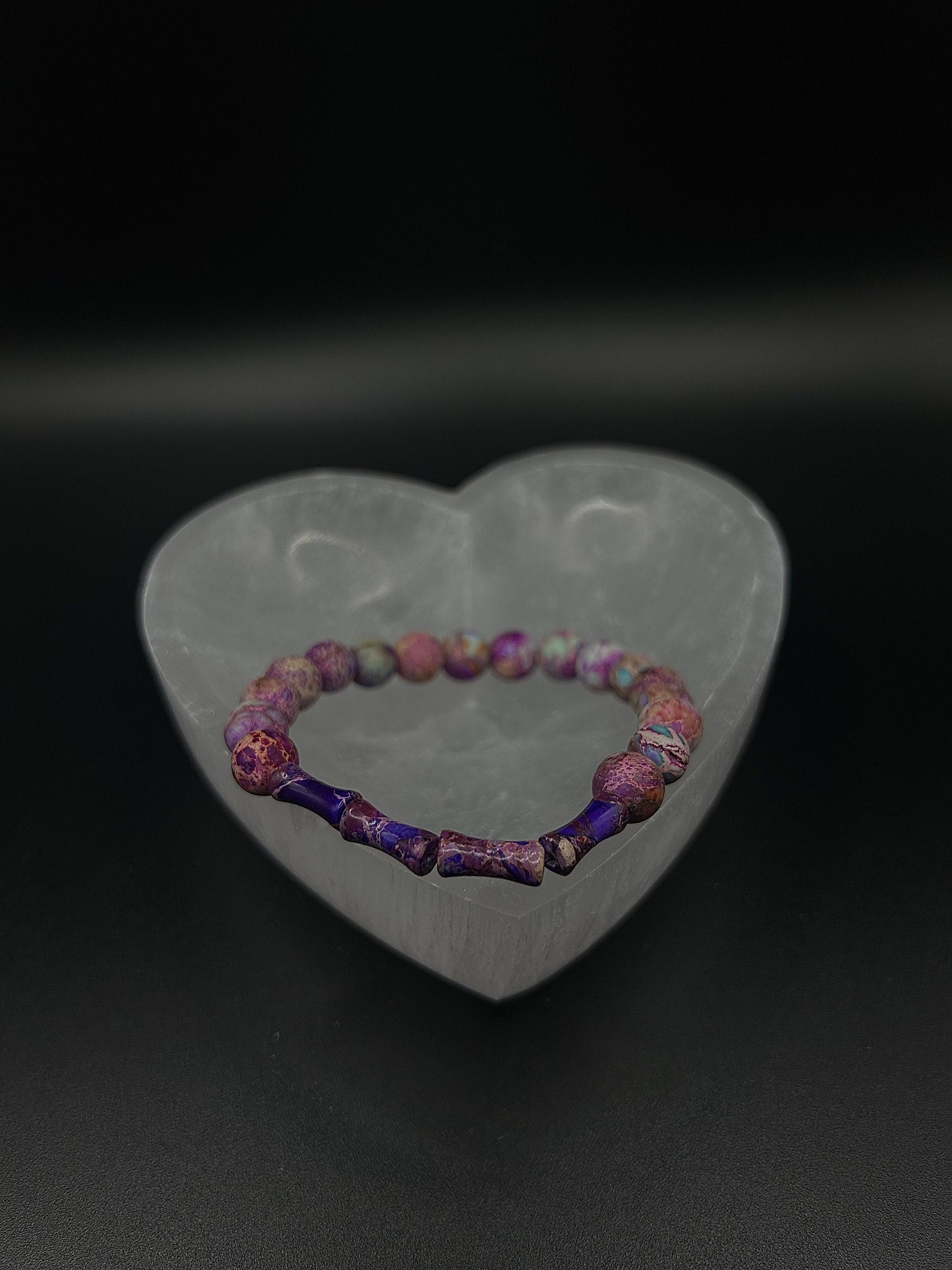 Galaxy Sea Sediment Imperial Jasper Bracelet 7.5inch