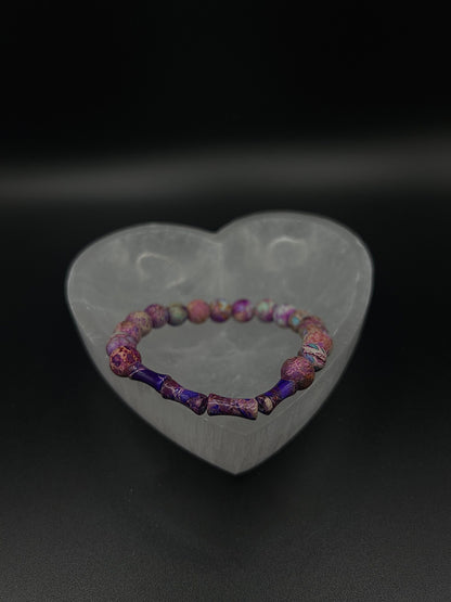Galaxy Sea Sediment Imperial Jasper Bracelet 7.5inch