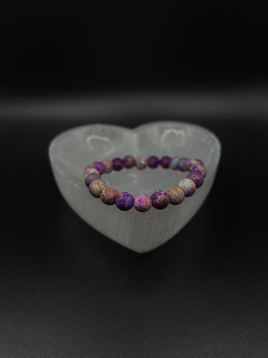 Galaxy Sea Sediment Imperial Jasper Bracelet 7.5inch