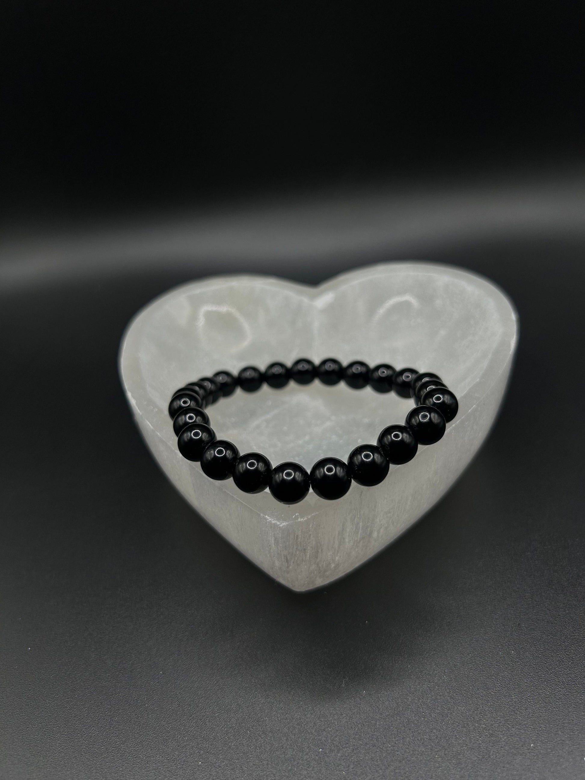Beautiful Black Onyx Bracelet, Protection Bracelet, Black Crystals, Wellness Bracelet