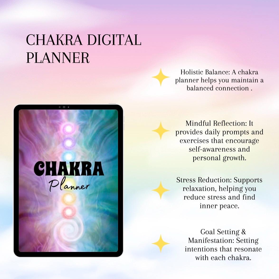 Chakra Healing, Spiritual Planner, Manifestation Journal, Chakra Work Book, Spirituality Printable, PDF Instant Download, Digital Product