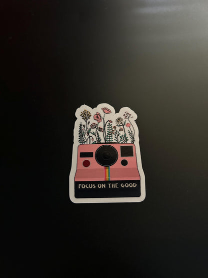 Positivity Stickers, Focus On The Good, Motivational Decal, Vinyl Stickers