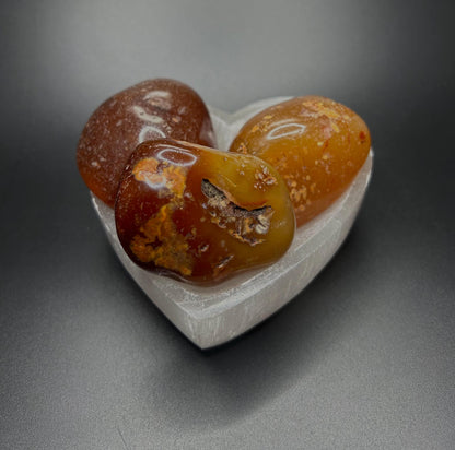 1 POUND Tumbled Carnelian Stone,Healing Crystal for Creativity, Motivation, and Energy, Genuine Carnelian Gemstone for Meditation