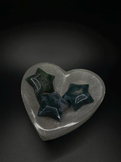 Star Shaped Crystal, Green Moss Agate Crystal Bracelet, Stone For New Beginnings, Gemstones And Crystals, Spiritual Jewelry