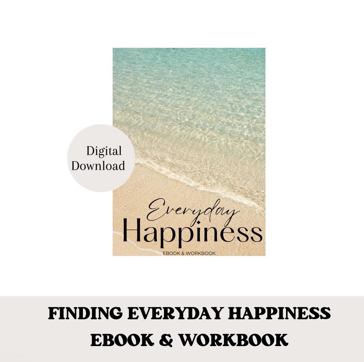 Finding Your Happiness eBook And Workbook, Self-Discovery Guide for Inner Joy, PDF Digital Download for Personal Growth