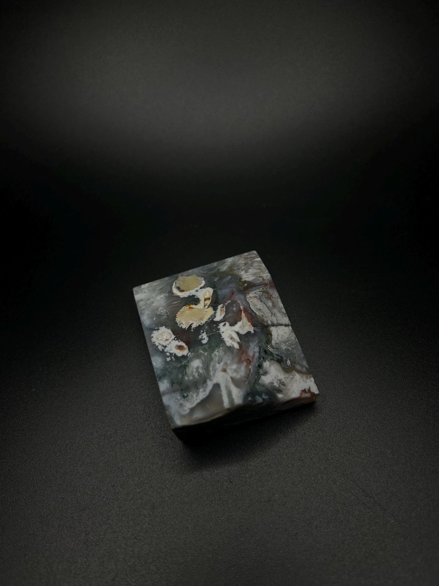 Heart Chakra Healing Stone for Self Love, Raw Natural Moss Agate Crystal for Energy Cleansing, Emotion