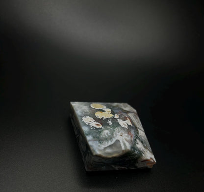 Heart Chakra Healing Stone for Self Love, Raw Natural Moss Agate Crystal for Energy Cleansing, Emotion