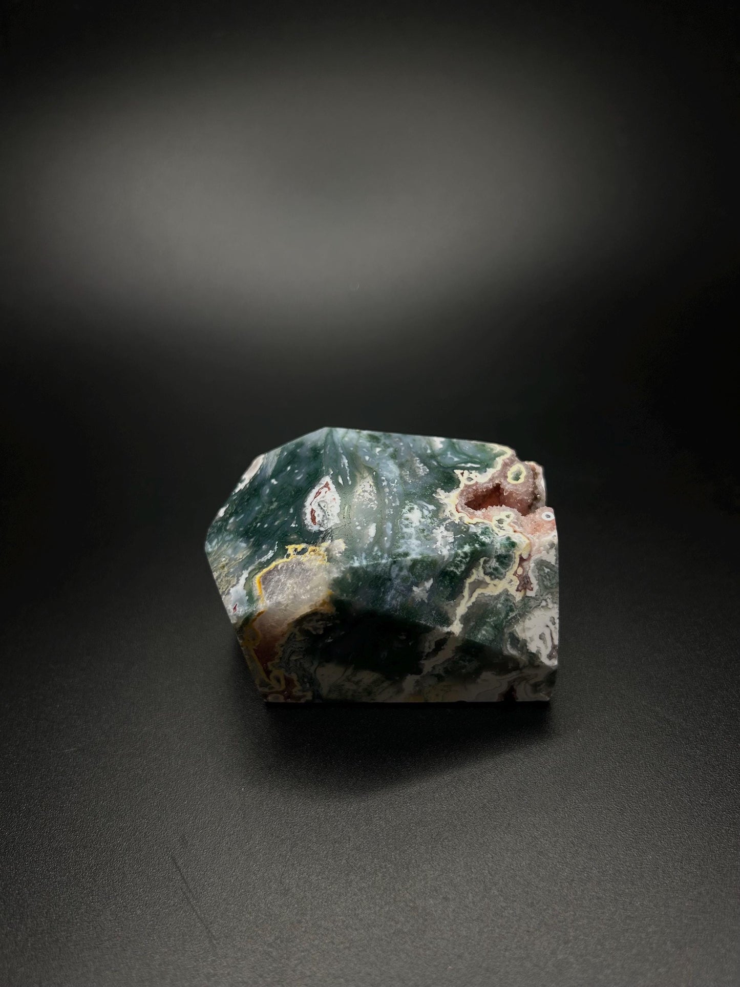 Energy Cleansing, Moss Agate, Heart Chakra Healing Stone for Self Love, Raw Natural Crystal