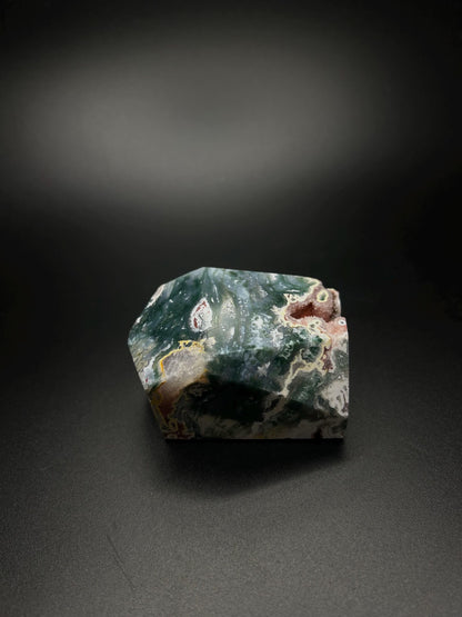 Energy Cleansing, Moss Agate, Heart Chakra Healing Stone for Self Love, Raw Natural Crystal