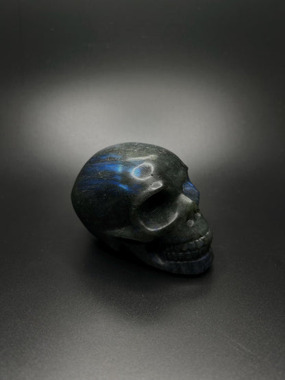 Labradorite Crystal Stone, Healing Stone Skull Stone for Intuition, Protection, Chakra Meditation Crystal, Raw Labradorite