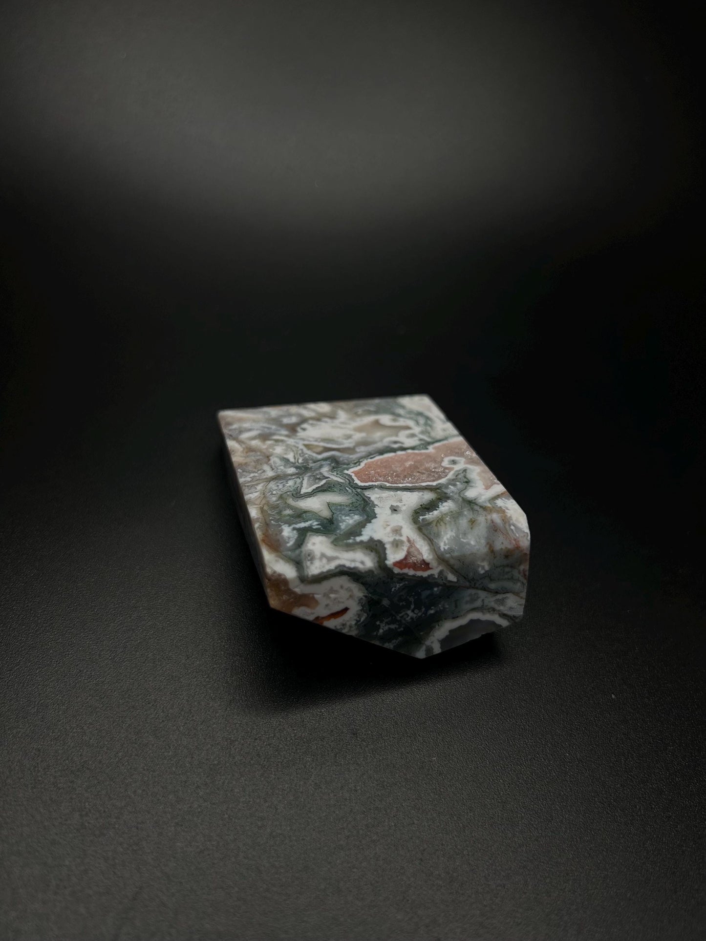 Heart Chakra Healing Stone for Self Love, Raw Natural Moss Agate Crystal for Energy Cleansing, Emotion