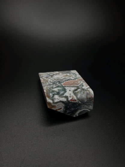 Heart Chakra Healing Stone for Self Love, Raw Natural Moss Agate Crystal for Energy Cleansing, Emotion