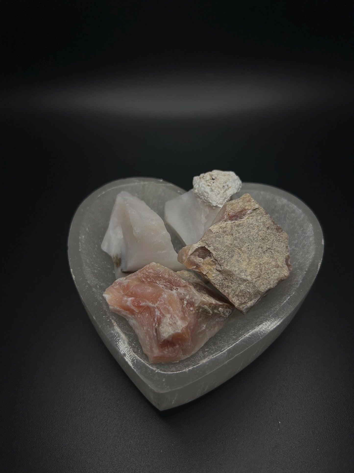 4oz Pink Opal Crystal, Natural Healing Stone for Love, Emotional Balance, Inner Peace, Raw Pink Opal Gemstone