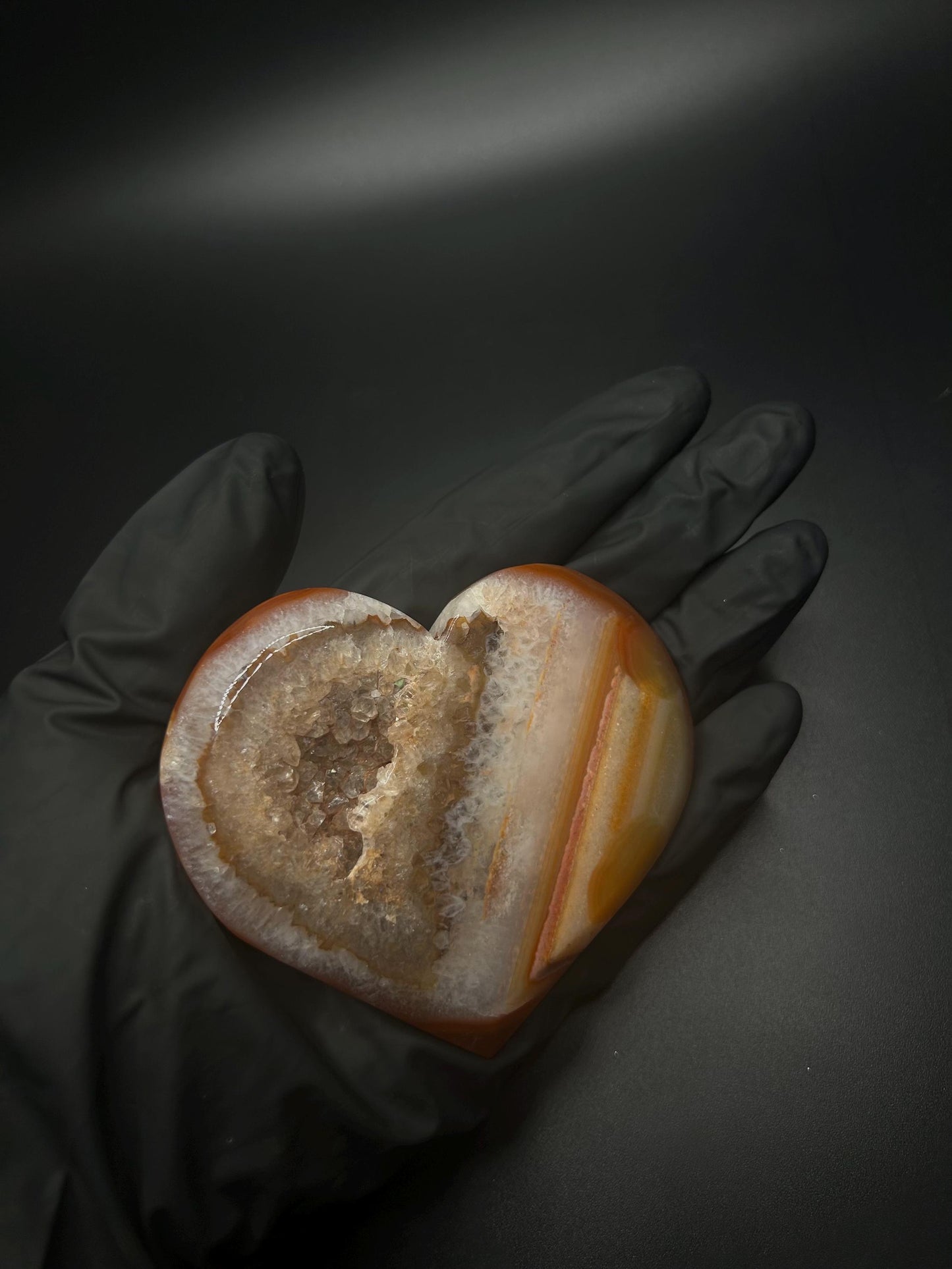 Carnelian Heart Shaped Crystal Metaphysical Healing Crystals