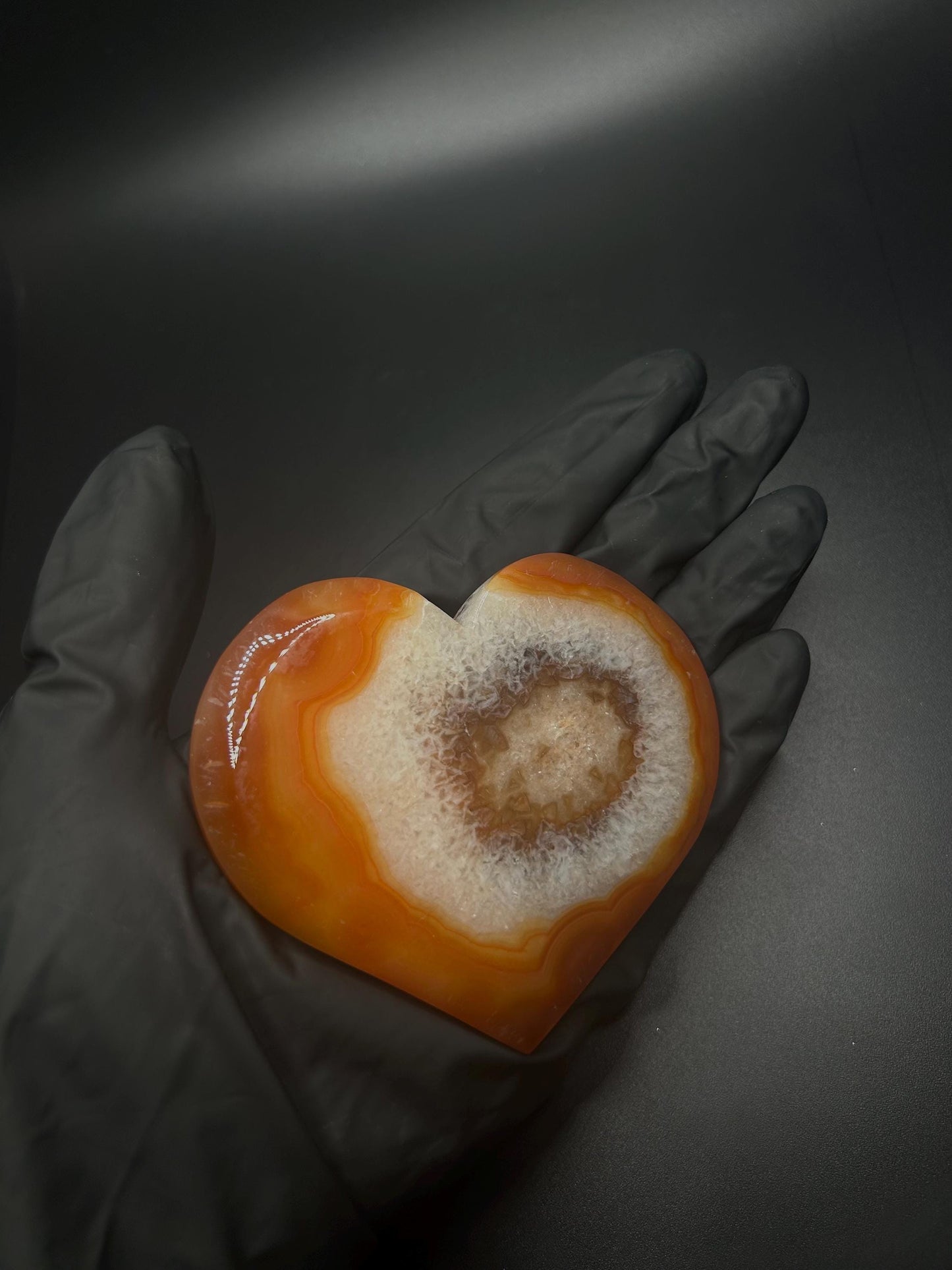 Carnelian Heart Shaped Crystal Metaphysical Healing Crystals