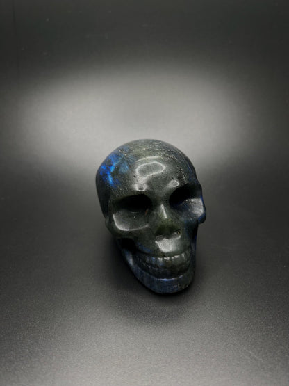 Labradorite Crystal Stone, Healing Stone Skull Stone for Intuition, Protection, Chakra Meditation Crystal, Raw Labradorite