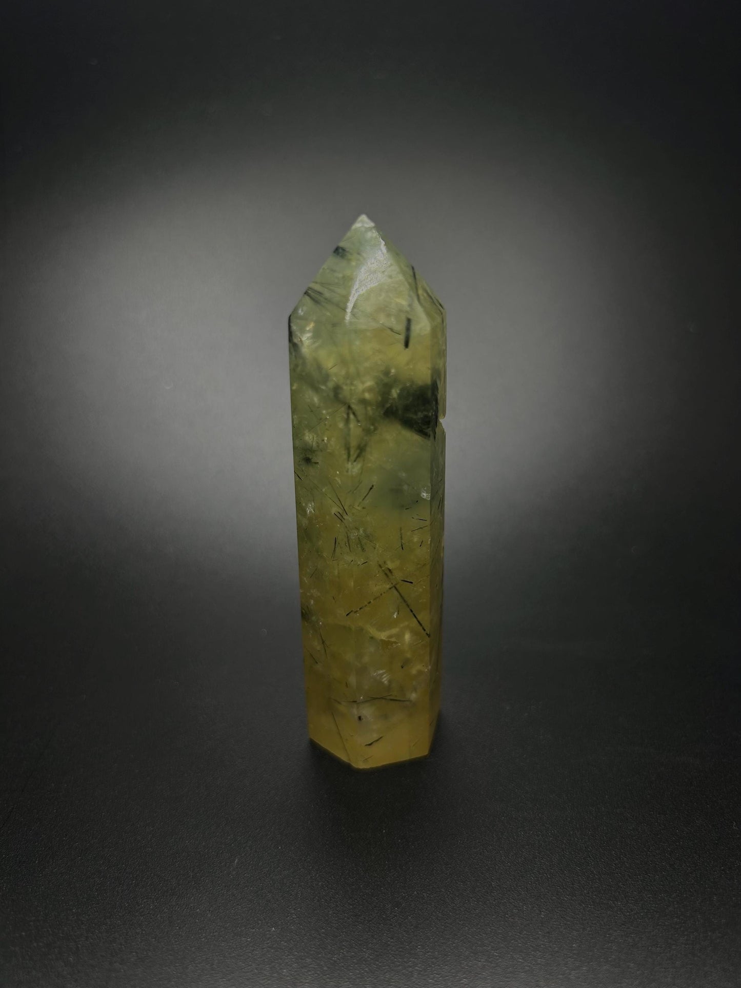 Natural Gemstone, Green Prehnite Crystal for Healing, Harmony, High Vibrational for Meditation, Protection, Inner Peace