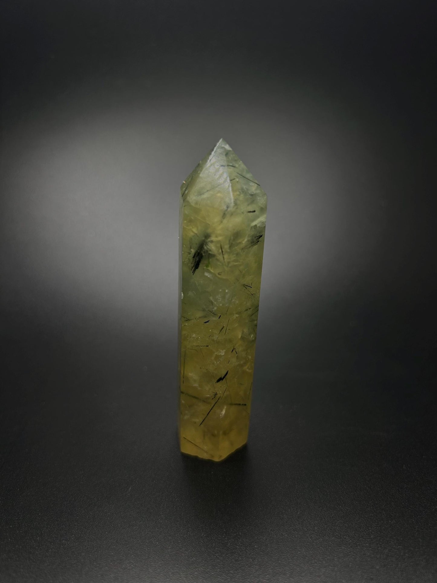 Natural Gemstone, Green Prehnite Crystal for Healing, Harmony, High Vibrational for Meditation, Protection, Inner Peace